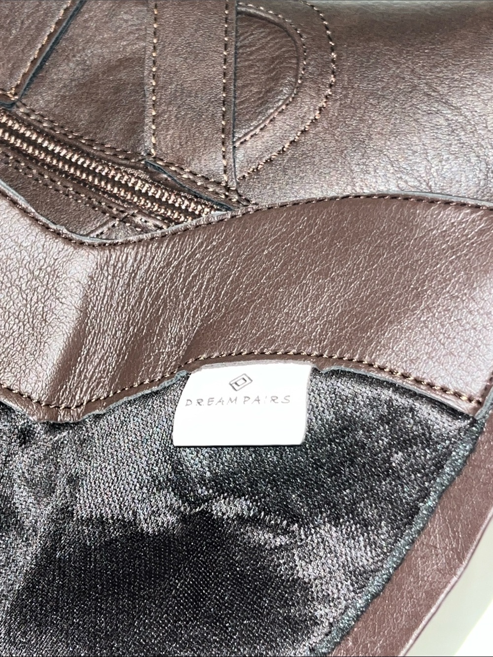 Women's Dream Pairs Brown Mid-Calf Buckle Boots Size 8 NWOT - Picture 6 of 6